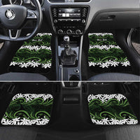 Personalised Cook Islands Palmerston Car Mats Tiare Maori Polynesian Waves Tattoo