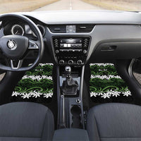 Personalised Cook Islands Palmerston Car Mats Tiare Maori Polynesian Waves Tattoo