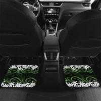 Personalised Cook Islands Palmerston Car Mats Tiare Maori Polynesian Waves Tattoo