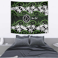 Personalised Cook Islands Palmerston Tapestry Tiare Maori Polynesian Waves Tattoo LT14 - Polynesian Pride