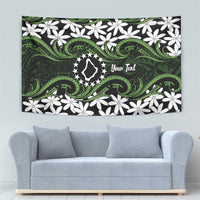 Personalised Cook Islands Palmerston Tapestry Tiare Maori Polynesian Waves Tattoo LT14 - Polynesian Pride