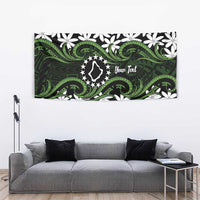 Personalised Cook Islands Palmerston Tapestry Tiare Maori Polynesian Waves Tattoo LT14 - Polynesian Pride