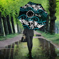 Personalised Cook Islands Penrhyn Atoll Umbrella Tiare Maori Polynesian Waves Tattoo