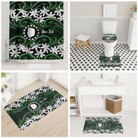 Personalised Cook Islands Mitiaro Bathroom Set Tiare Maori Polynesian Waves Tattoo