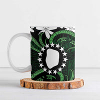 Personalised Cook Islands Mitiaro Ceramic Mug Tiare Maori Polynesian Waves Tattoo