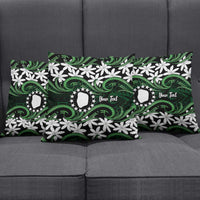 Personalised Cook Islands Mitiaro Pillow Cover Tiare Maori Polynesian Waves Tattoo LT14 - Polynesian Pride