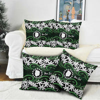 Personalised Cook Islands Mitiaro Pillow Cover Tiare Maori Polynesian Waves Tattoo LT14 - Polynesian Pride