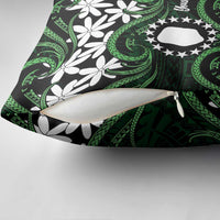 Personalised Cook Islands Mitiaro Pillow Cover Tiare Maori Polynesian Waves Tattoo LT14 - Polynesian Pride