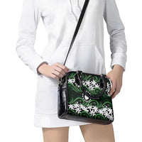 Personalised Cook Islands Mitiaro Shoulder Handbag Tiare Maori Polynesian Waves Tattoo