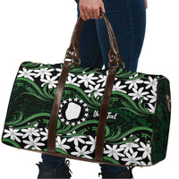 Personalised Cook Islands Mitiaro Travel Bag Tiare Maori Polynesian Waves Tattoo