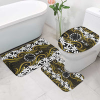 Personalised Cook Islands Manihiki Bathroom Set Tiare Maori Polynesian Waves Tattoo LT14 - Polynesian Pride