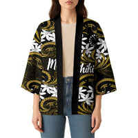 Personalised Cook Islands Manihiki Kimono Tiare Maori Polynesian Waves Tattoo LT14 - Polynesian Pride