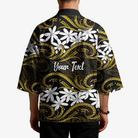 Personalised Cook Islands Manihiki Kimono Tiare Maori Polynesian Waves Tattoo LT14 - Polynesian Pride