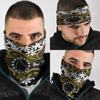 Personalised Cook Islands Manihiki Neck Gaiter Tiare Maori Polynesian Waves Tattoo LT14 - Polynesian Pride