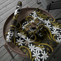 Personalised Cook Islands Manihiki Wrapping Paper Tiare Maori Polynesian Waves Tattoo LT14 - Polynesian Pride