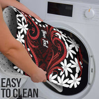 Personalised Cook Islands Atiu Enuamanu Bathroom Set Tiare Maori Polynesian Waves Tattoo