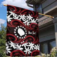 Personalised Cook Islands Atiu Enuamanu Garden Flag Tiare Maori Polynesian Waves Tattoo LT14 - Polynesian Pride