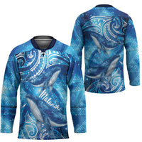 New Zealand Humpback Whale Matariki Hockey Jersey Maori New Year Taniko Niho Taniwha