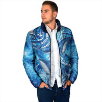 New Zealand Humpback Whale Matariki Padded Jacket Maori New Year Taniko Niho Taniwha LT14 - Polynesian Pride