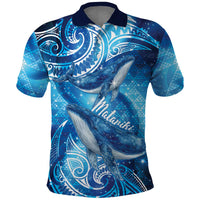 New Zealand Humpback Whale Matariki Polo Shirt Maori New Year Taniko Niho Taniwha