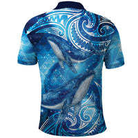 New Zealand Humpback Whale Matariki Polo Shirt Maori New Year Taniko Niho Taniwha