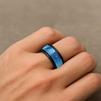 New Zealand Humpback Whale Matariki Spinner Ring Maori New Year Taniko Niho Taniwha