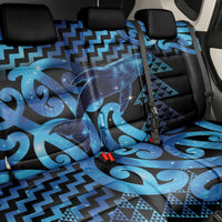 Humpback Whale Matariki New Zealand Back Car Seat Cover NZ Maori Paikea Poutama Luxury Blue