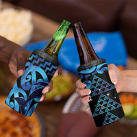 Humpback Whale Matariki New Zealand 4 in 1 Can Cooler Tumbler NZ Maori Paikea Poutama Luxury Blue