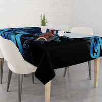 Humpback Whale Matariki New Zealand Tablecloth NZ Maori Paikea Poutama Luxury Blue