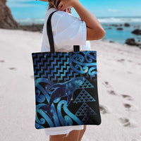 Humpback Whale Matariki New Zealand Tote Bag NZ Maori Paikea Poutama Luxury Blue