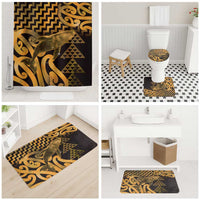 Humpback Whale Matariki New Zealand Bathroom Set NZ Maori Paikea Poutama Luxury Gold