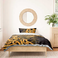 Humpback Whale Matariki New Zealand Bedding Set NZ Maori Paikea Poutama Luxury Gold LT14 - Polynesian Pride