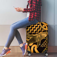 Humpback Whale Matariki New Zealand Luggage Cover NZ Maori Paikea Poutama Luxury Gold