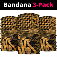 Humpback Whale Matariki New Zealand Neck Gaiter NZ Maori Paikea Poutama Luxury Gold