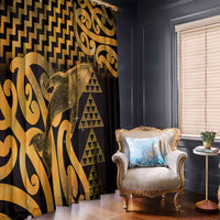 Humpback Whale Matariki New Zealand Window Curtain NZ Maori Paikea Poutama Luxury Gold LT14 - Polynesian Pride
