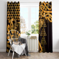 Humpback Whale Matariki New Zealand Window Curtain NZ Maori Paikea Poutama Luxury Gold LT14 - Polynesian Pride