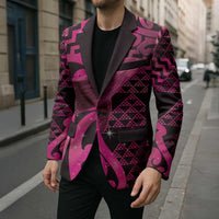 Humpback Whale Matariki New Zealand Blazer NZ Maori Paikea Poutama Luxury Pink