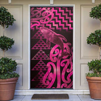 Humpback Whale Matariki New Zealand Door Cover NZ Maori Paikea Poutama Luxury Pink