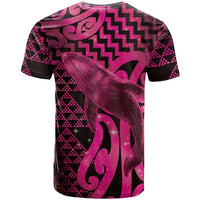 Humpback Whale Matariki New Zealand T Shirt NZ Maori Paikea Poutama Luxury Pink