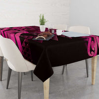 Humpback Whale Matariki New Zealand Tablecloth NZ Maori Paikea Poutama Luxury Pink