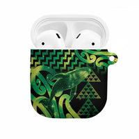 Humpback Whale Matariki New Zealand AirPods Case NZ Maori Paikea Poutama Luxury Green