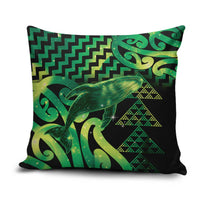 Humpback Whale Matariki New Zealand Pillow Cover NZ Maori Paikea Poutama Luxury Green