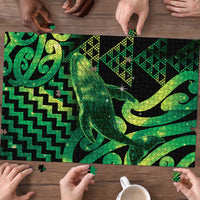 Humpback Whale Matariki New Zealand Puzzle NZ Maori Paikea Poutama Luxury Green
