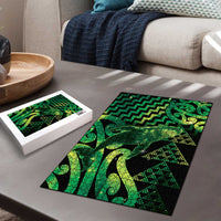 Humpback Whale Matariki New Zealand Puzzle NZ Maori Paikea Poutama Luxury Green