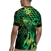 Humpback Whale Matariki New Zealand Rugby Jersey NZ Maori Paikea Poutama Luxury Green