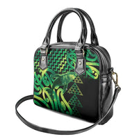 Humpback Whale Matariki New Zealand Shoulder Handbag NZ Maori Paikea Poutama Luxury Green