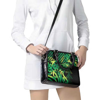 Humpback Whale Matariki New Zealand Shoulder Handbag NZ Maori Paikea Poutama Luxury Green