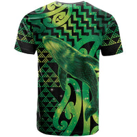 Humpback Whale Matariki New Zealand T Shirt NZ Maori Paikea Poutama Luxury Green