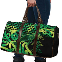 Humpback Whale Matariki New Zealand Travel Bag NZ Maori Paikea Poutama Luxury Green