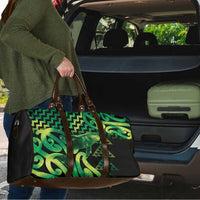 Humpback Whale Matariki New Zealand Travel Bag NZ Maori Paikea Poutama Luxury Green